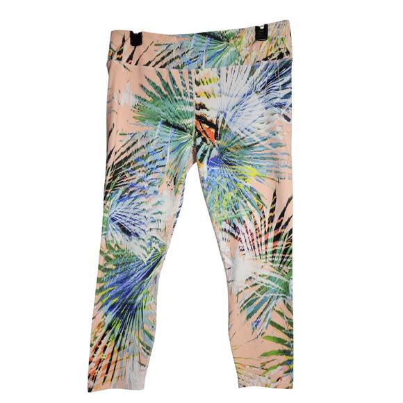 Guru Active Capri Length Yoga Leggings Exercise Running Womens L - Picture 1 of 4